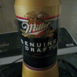 Rotating Miller beer can light