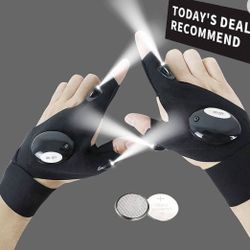 NIB LED flashlight gloves.