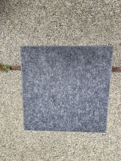 12x12 Gray Felt Board Wall Squares