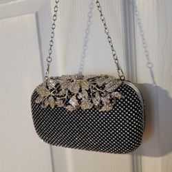 Silver & Black Evening Purse