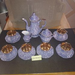 Denmark Coffee/ Tea Set With Coffee Pot Sugar Creamer And Six Cups With Saucers.. Selling As A Set. Awesome Condition! All Sales Final.