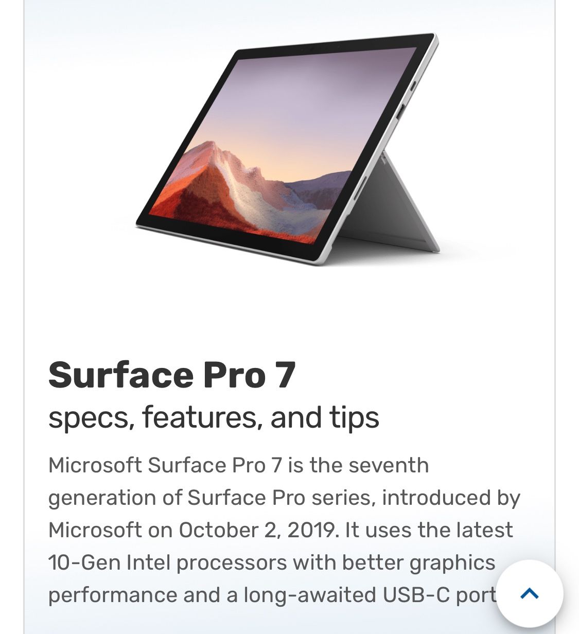 Microsoft Surface Pro 7