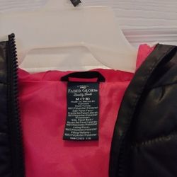 Girl Pink And Black Jacket 