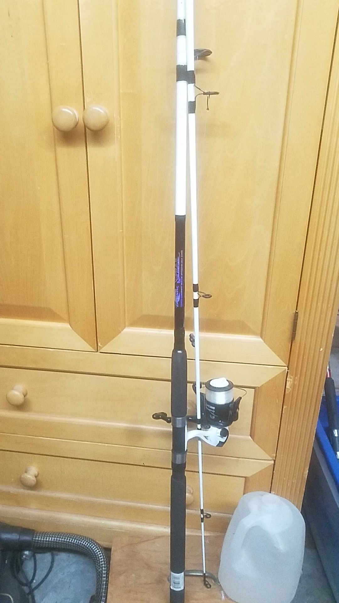 Tsunami spear med fishing pole with TSS PE 5000 real