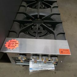 New DUKERS double Stock Pot Range Natural Gas 