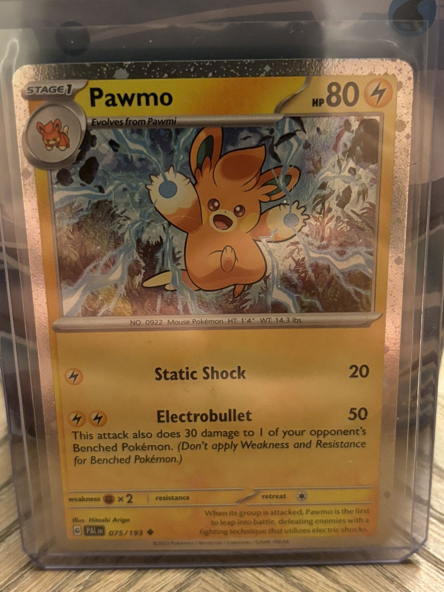Pokémon TCG - Pawmo 075/193 - Cosmos Holo Promo Card Near Mint 