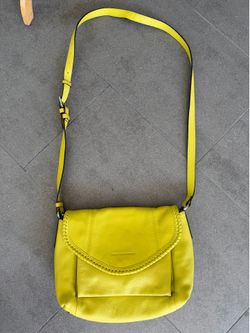 Pure Leather Aimee kestenberg handbags new yellow, Neon Green