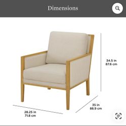 light wood accent chair 