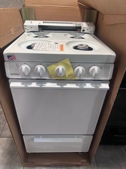 New 20” holiday Gas range with warranty
