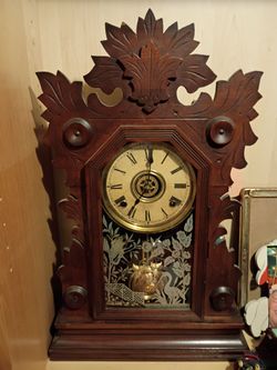 Late 1800s Gingerbread Clock- as found