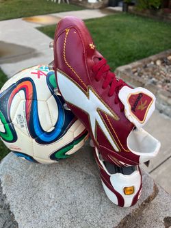 Concord Soccer Cleats Red White Gold