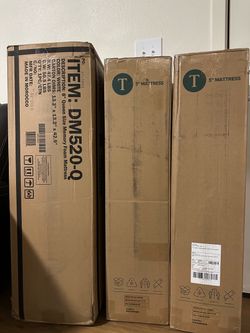 1 Queen size and 2 Twin size mattress