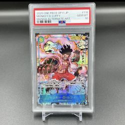 PSA 10 Luffy SEC OP11-118 Manga Alt Art Comic Parallel Fist ONE PIECE Japanese