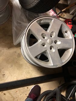 Jeep wrangler full set rims 16in