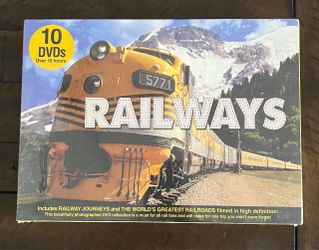 NEW Railways 10 DVD Collection: Railway Journeys & The World's Greatest Railroads