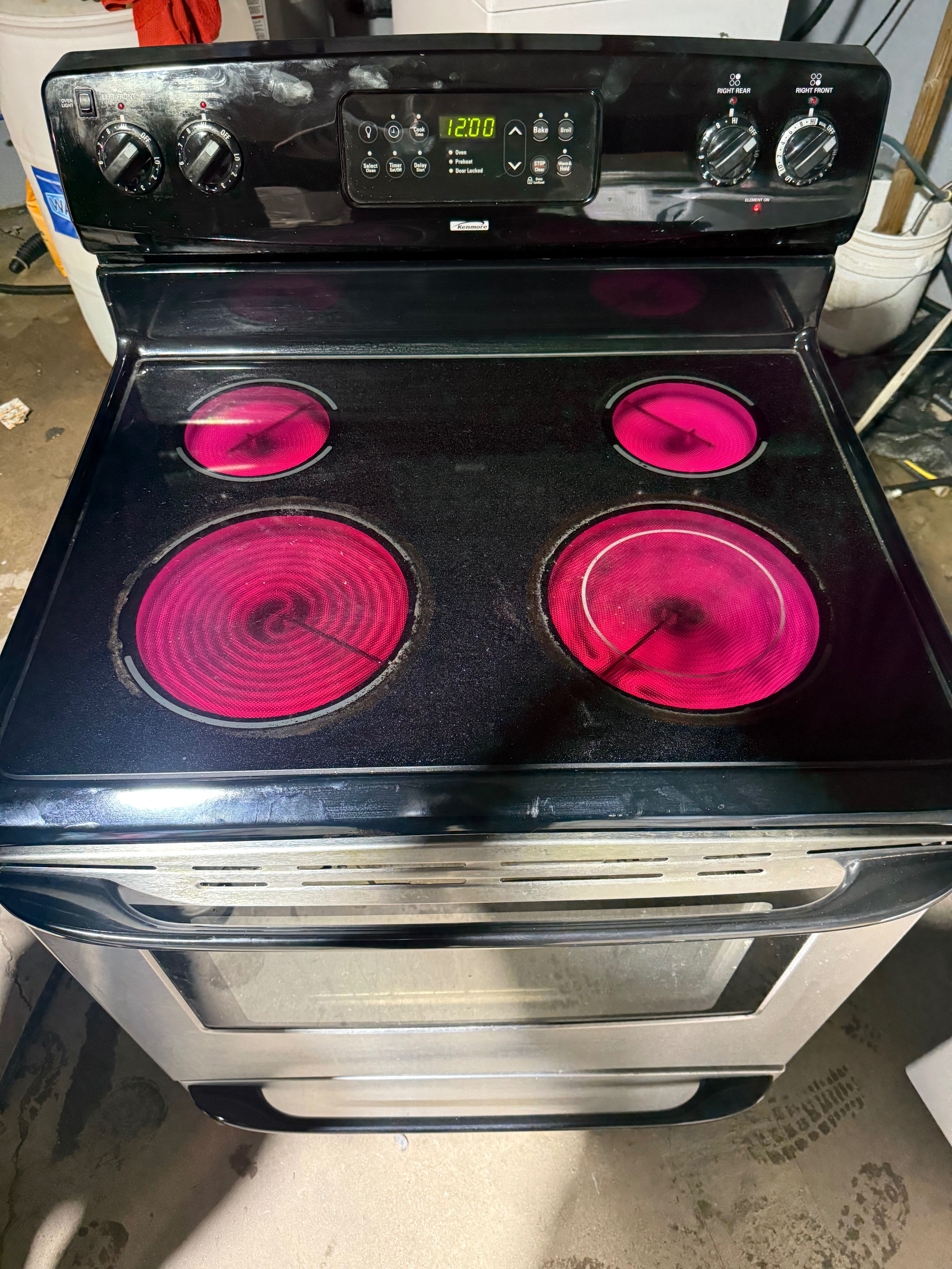 Kenmore electric oven range / stove / estufa eléctrica