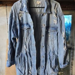 Woman's Denim Jacket (Long)