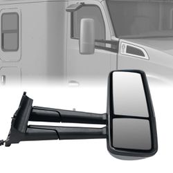 SEPEY Door Mirror Assembly for KENWORTH T680, Passenger Side Black Heated Motorized Back Mirror with Arm for KENWORTH T680 T880, Right