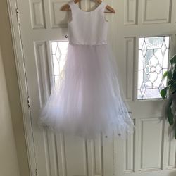 Flower Girl Dress - All White Tulle