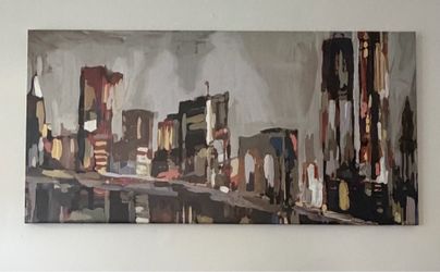 Cityscape abstract painting