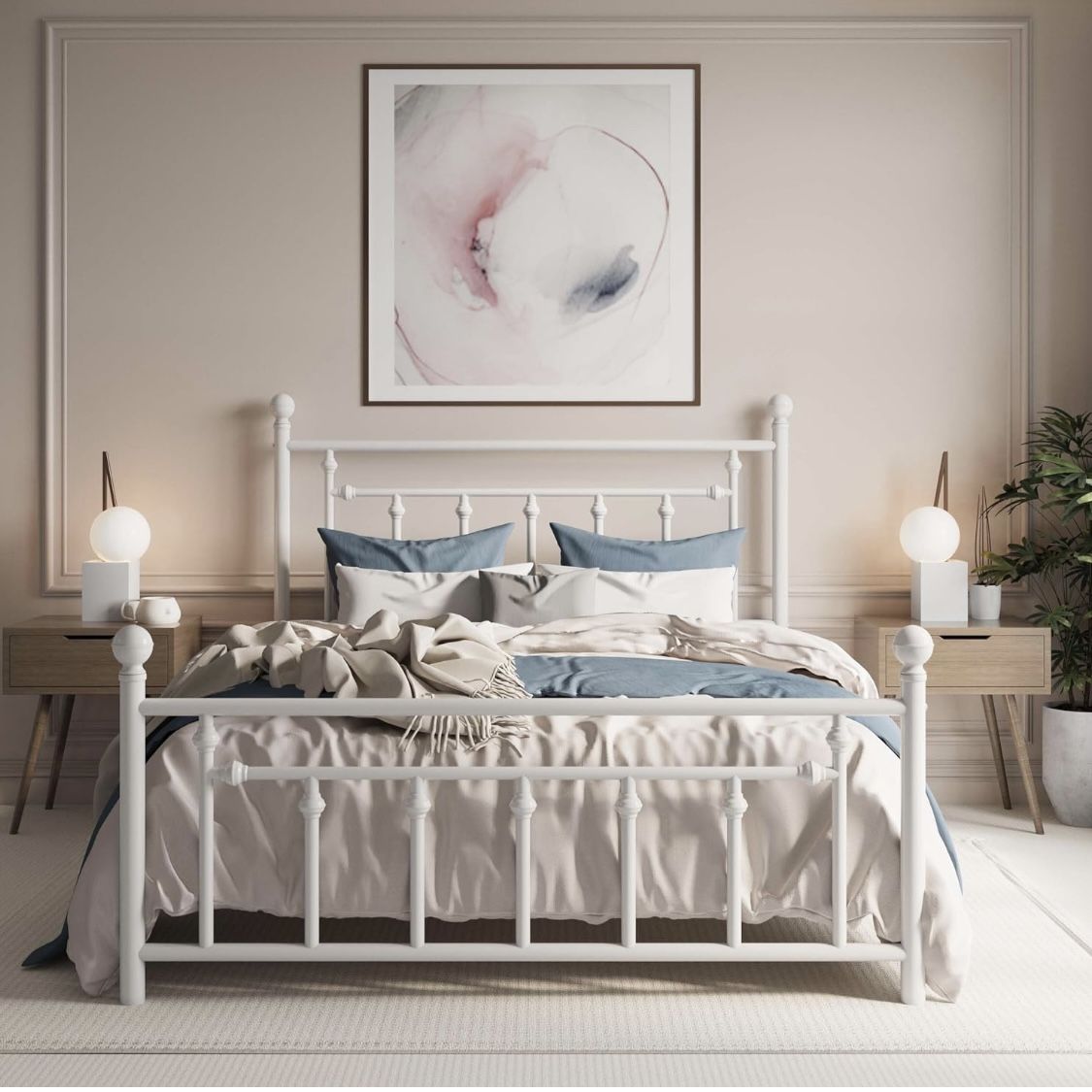 Full Size Metal Platform Bed Frame
