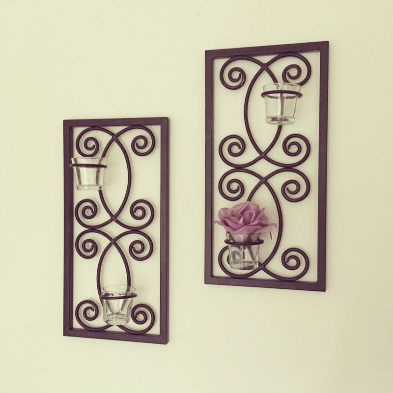Pair of Framed Wall Sconces