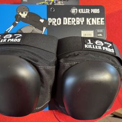 187 Killer pads Pro Derby Knee Size 2-3 XL
