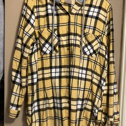 Women’s/Girl’s Flannel Shirt W/hood