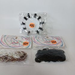 New Small Hair Ties & Baby Clips$1.50 (Must Pick Up