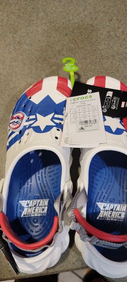 Crocs captain America usa mens 7 women 9