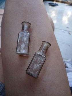 Vintage Small Glasd Medicine Bottles