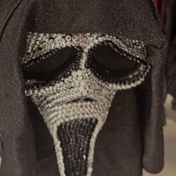 brand new scream costume with diamond face mask and cape