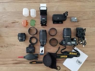 Nikon D90 SLR Kit With Lenses and Accessories