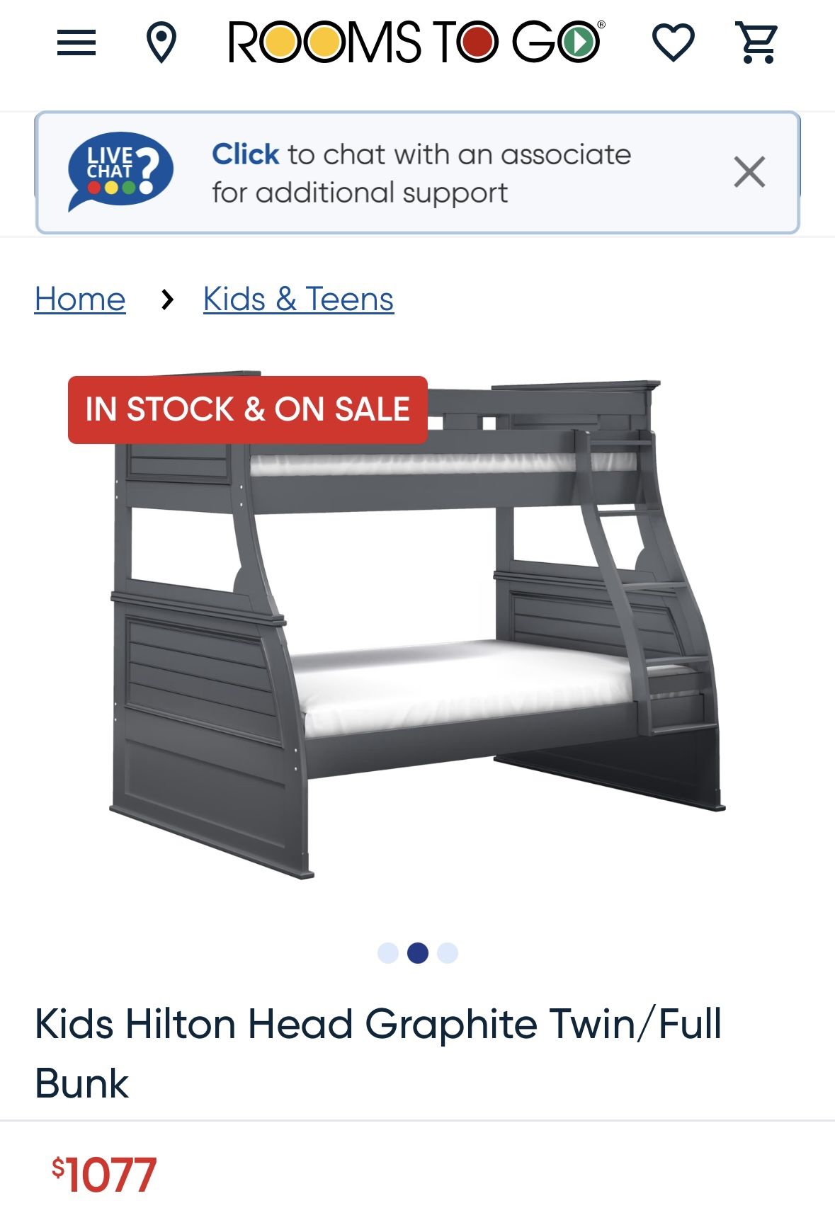 Bunk bed Twin Over /Full Bunk W/ Trundle bed