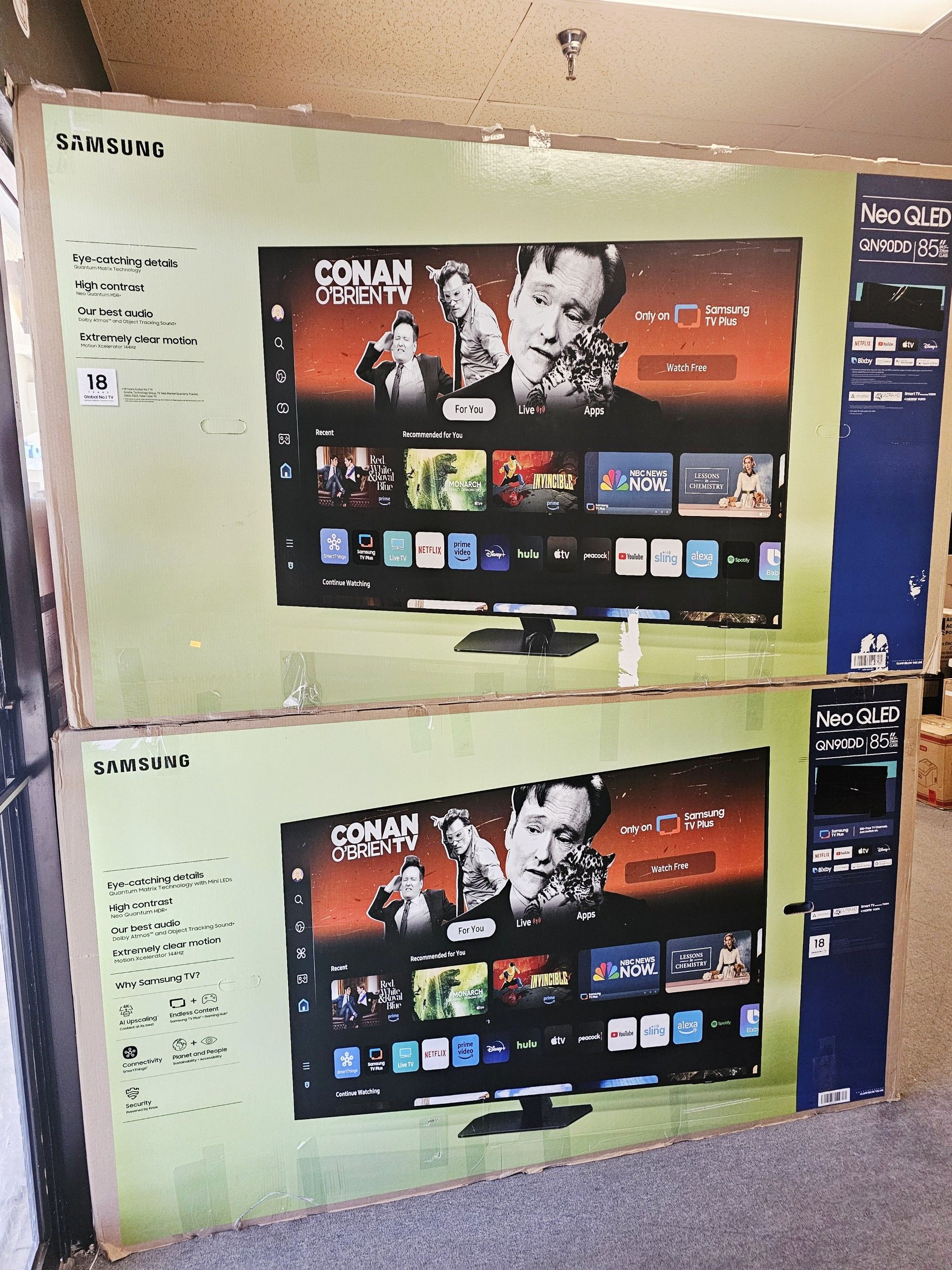 SAMSUNG 85 INCH NEO QLED MINI LED TV'S IN STOCK TOP RATED 144HZ FULL ARRAY W/WARRANTY - PAYMENT PLANS