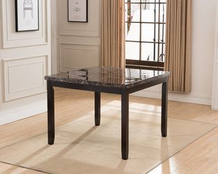 LOLA- 48"x48" BROWN TOP Faux Marble Counter Table