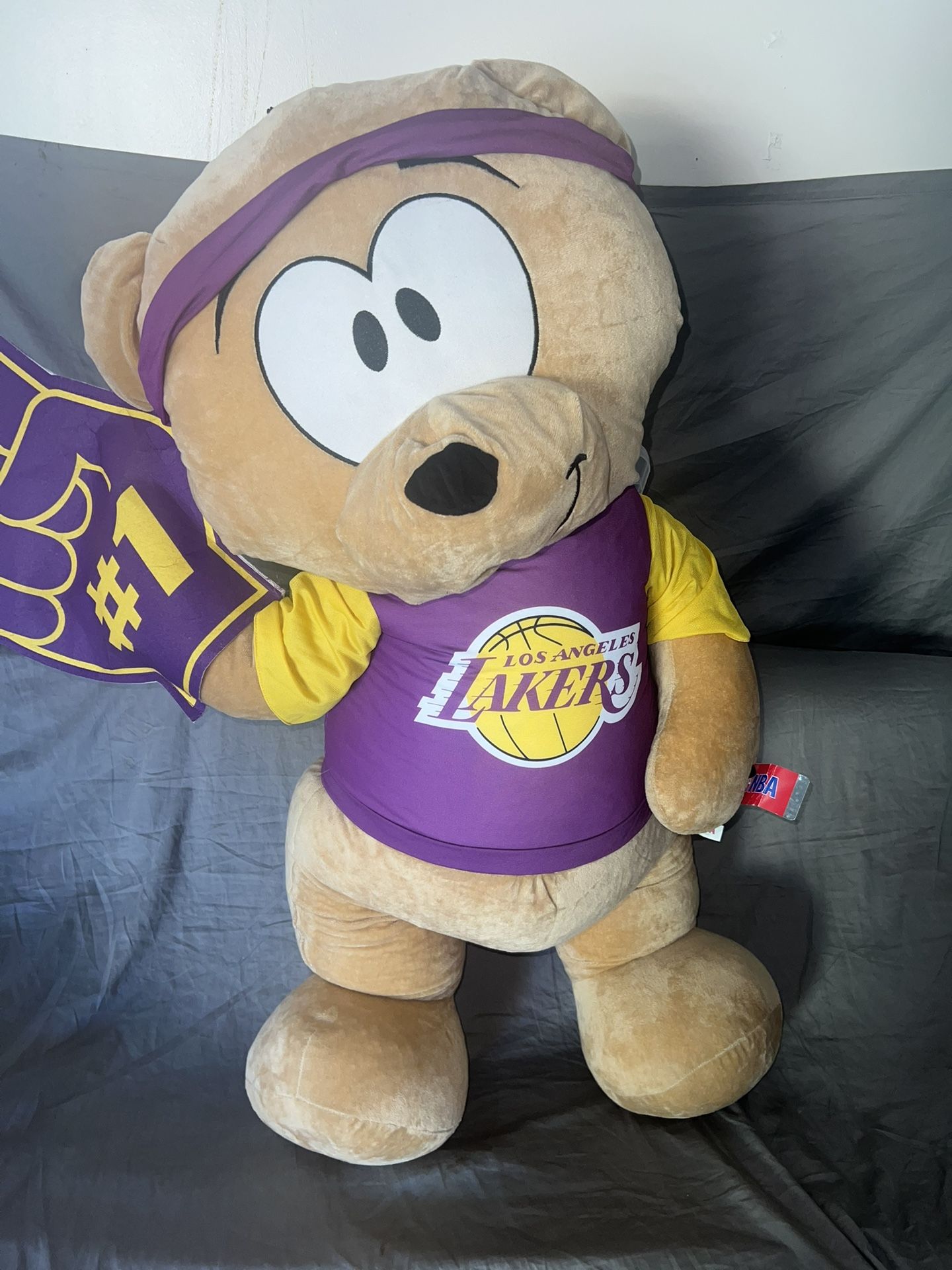 NEW w/ Tag RARE Los Angeles Lakers Official NBA Teddy Bear 50” Stuffed Animal Plush