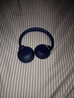 Blue JBL headphones