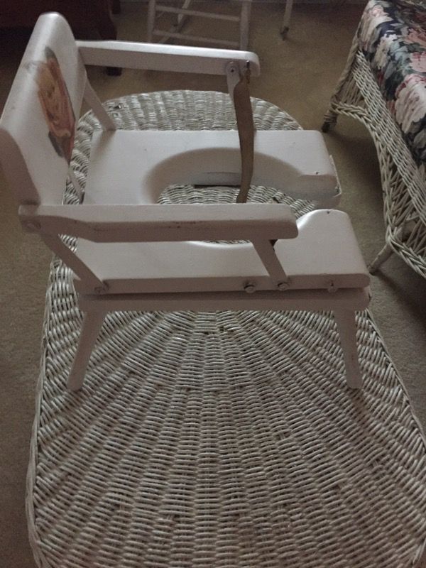 Vintage antique child’s potty chair