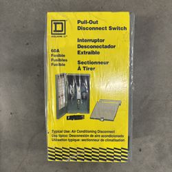 Square D 60 Amp Pull Out Disconnect Switch