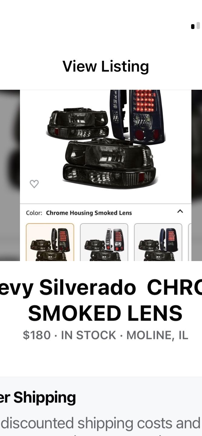 Chevy Silverado Smoked lights 