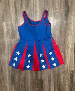 Women’s Star Fit & Flare Dress Sweetheart Sleeveless XL 14 Knee, pockets