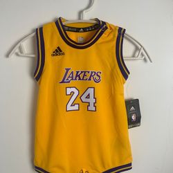Adidas Infant Los Angeles Lakers Kobe Bryant Replica Jersey Yellow 12M/18M/24M