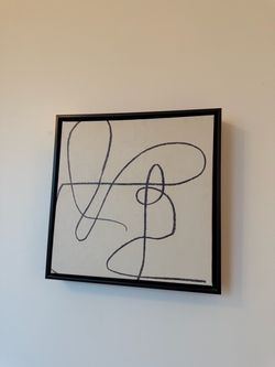 Abstract Line Art Canvas, Framed — 12x12” — Target