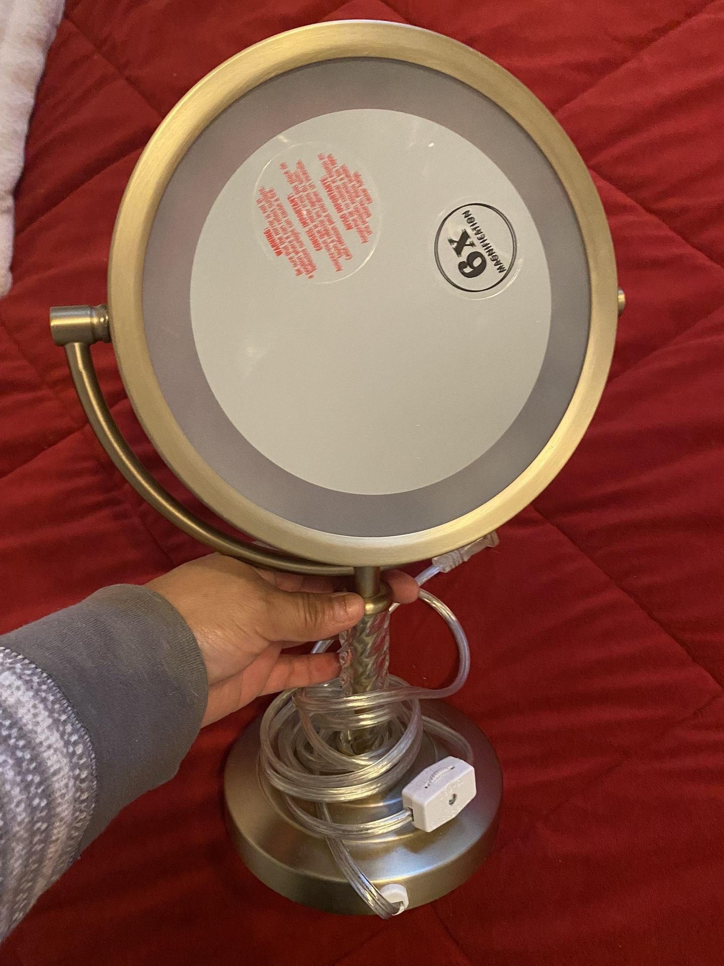 Gold Table Mirror