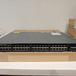 Cisco C3650-48FQM 48 Port Gigabit + 4x10 Gigabit SFP+ Short Depth PoE Switch