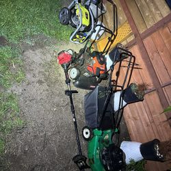Lawnmower, Wood Chipper , Pressure, Washer, And Trimmer