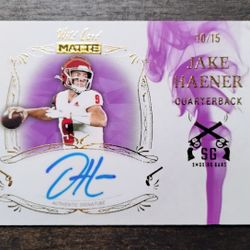 Jake Haener On Card Auto 
