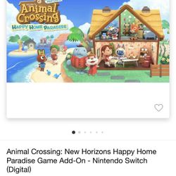 Animal Crossing: New Horizons Happy Home Paradise Game Add-On - Nintendo Switch (Digital)