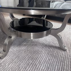 Black Glass Coffee Table 